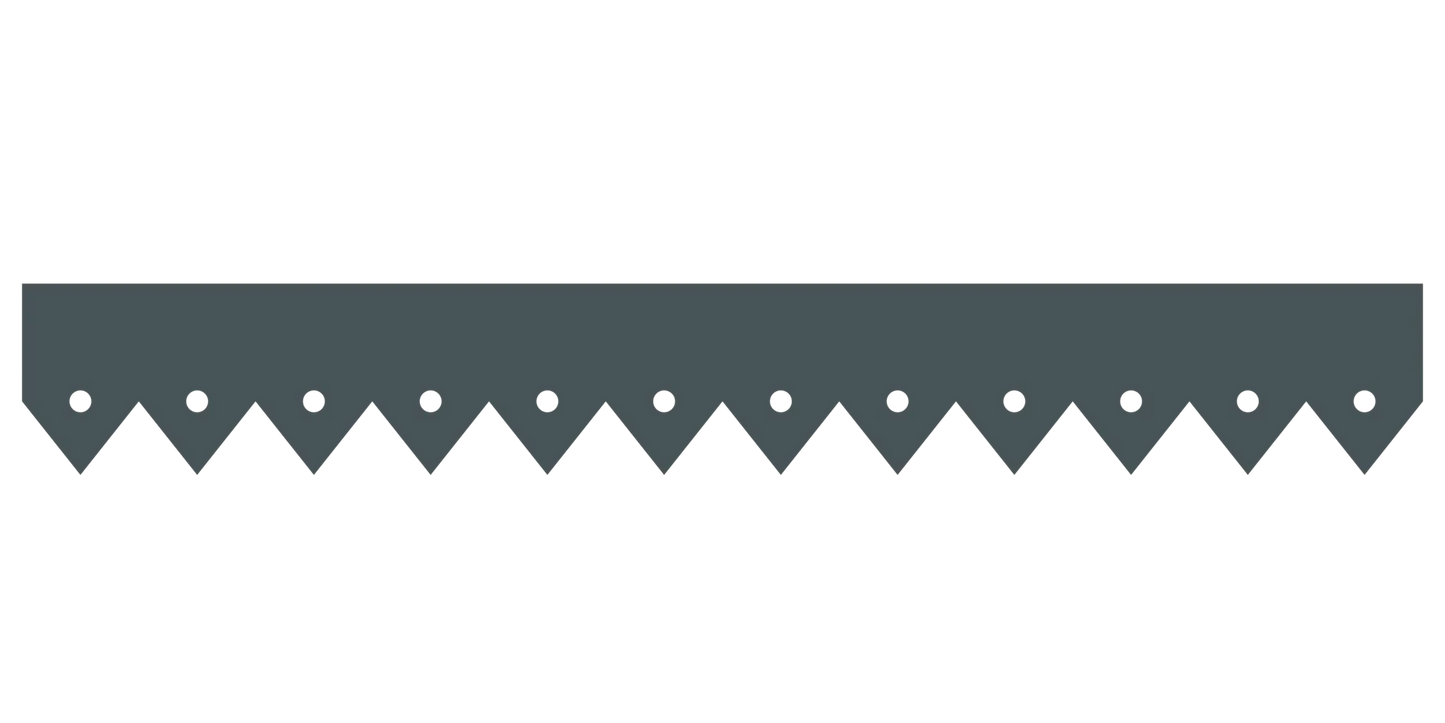 Bandeau du lambrequin Voiron gris foncé en alu, motif décoratif pour bord de toit et fenêtre, vue rapprochée sur la frise 75mm découpée, ORNABAT