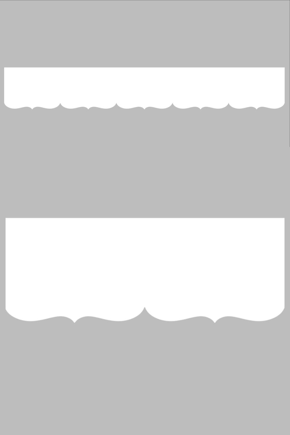 Détail du lambrequin Seignosse blanc en PVC, motif décoratif pour bord de toit et fenêtre, vue rapprochée sur la frise 30mm découpée, ORNABAT