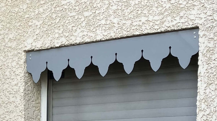 Lambrequin de fenêtre, vignette de la collection en aluminium composite, marque ORNABAT