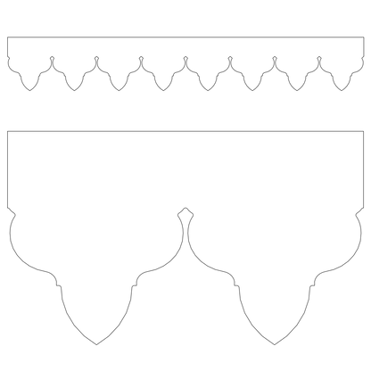 Modèle Frejus - Frise 115mm - PVC blanc