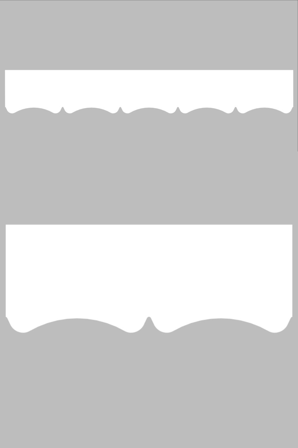 Dérail du lambrequin Mimizan blanc en PVC, motif décoratif pour bord de toit et fenêtre, vue rapprochée sur la frise 30mm découpée, ORNABAT