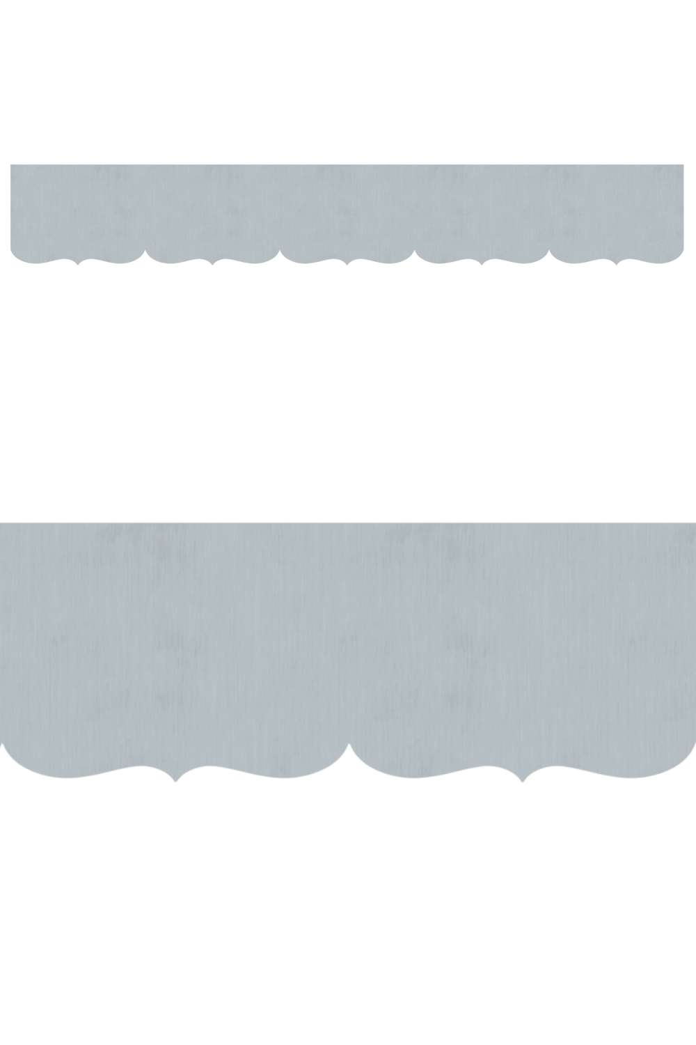 Détail du lambrequin Seignosse en métal zinc, motif décoratif pour bord de toit et fenêtre, vue rapprochée sur la frise 30mm découpée, ORNABAT