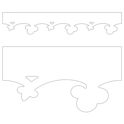 Modèle Les-Dalles - Frise 120mm - PVC blanc