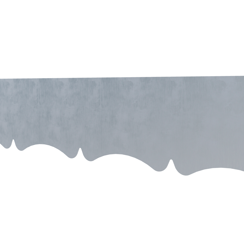 Modèle 3D lambrequin de façade Mimizan en zinc, frise 30 mm, ORNABAT