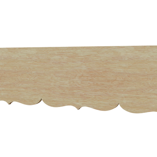 Modèle 3D lambrequin de façade Seignosse en bois, frise 30 mm, ORNABAT