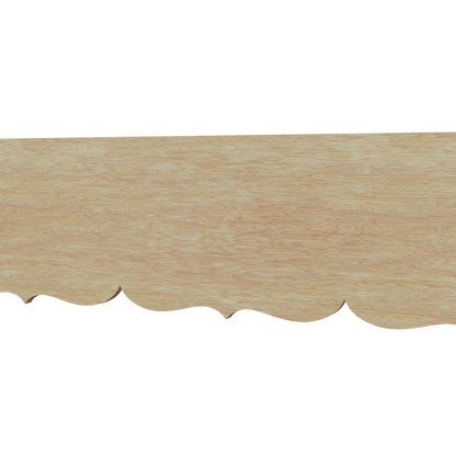 Modèle 3D lambrequin de façade Seignosse en bois, frise 30 mm, ORNABAT