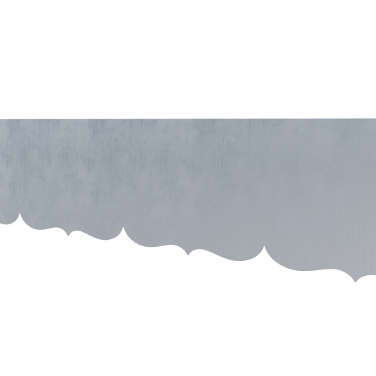 Modèle 3D lambrequin de façade Seignosse en zinc, frise 30 mm, ORNABAT