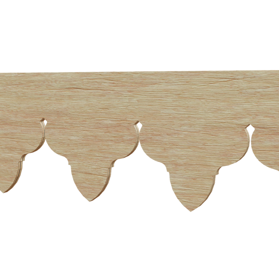 Modèle 3D lambrequin de façade Fréjus en bois, frise 115 mm, ORNABAT