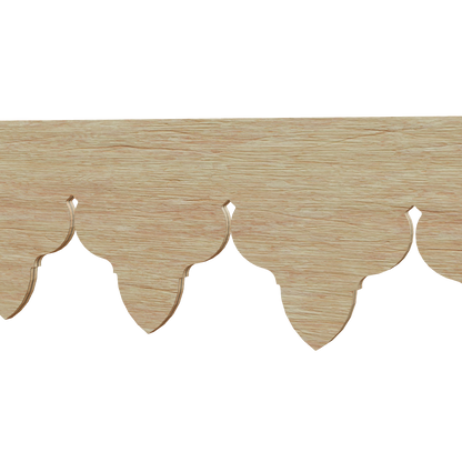Modèle 3D lambrequin de façade Fréjus en bois, frise 115 mm, ORNABAT