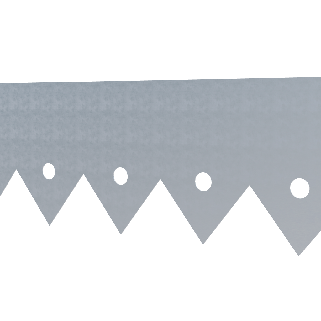 Modèle 3D lambrequin de façade Voiron en zinc, frise 75 mm, ORNABAT