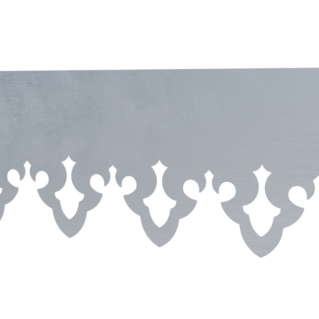Modèle 3D lambrequin de façade Saint-Lary en zinc, frise 93 mm, ORNABAT