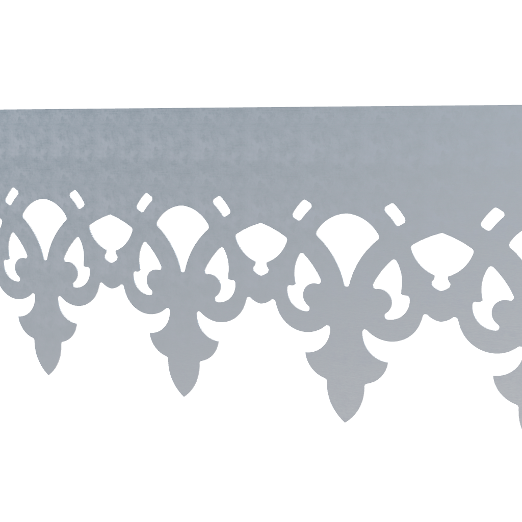Modèle 3D lambrequin de façade Fecamp en zinc, frise 170 mm, ORNABAT