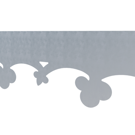 Modèle 3D lambrequin de toit Les-Dalles en zinc, frise 120 mm, ORNABAT