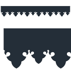 Motif de Lambrequin en aluminium composite anthracite pour bord de toit ou fenêtre