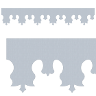 Motif de Lambrequin en zinc naturel pour bord de toit ou fenêtre