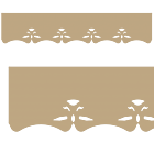 Motif de Lambrequin en bois pour fenêtre