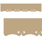 Motif de Lambrequin en bois pour fenêtre