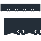 Motif de Lambrequin en aluminium composite anthracite pour fenêtre
