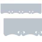 Motif de Lambrequin en zinc naturel pour fenêtre