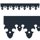 Motif de Lambrequin en aluminium composite anthracite pour bord de toit ou fenêtre
