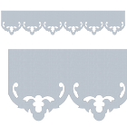 Motif de Lambrequin en zinc naturel pour bord de toit ou fenêtre