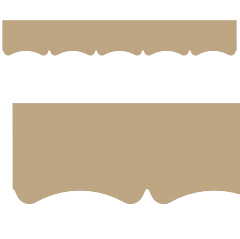 Motif de Lambrequin en bois pour bord de toit ou fenêtre
