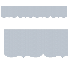 Motif de Lambrequin en zinc naturel pour bord de toit ou fenêtre