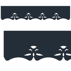 Motif de Lambrequin en aluminium composite anthracite pour fenêtre