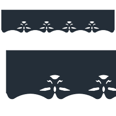 Motif de Lambrequin en aluminium composite anthracite pour fenêtre