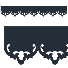 Motif de Lambrequin en aluminium composite anthracite pour bord de toit ou fenêtre