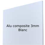 Aluminium composite blanc